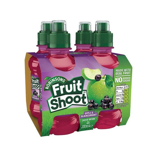 Robinsons Fruit Shoot Appel & Zwarte bessen 4 x 200ml - Smaakparadijs.nl